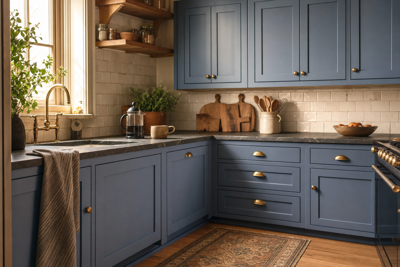 Bedtime Story by Valspar on cabinets