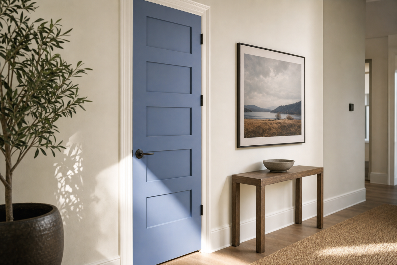 Bedtime Story by Valspar on interior-doors