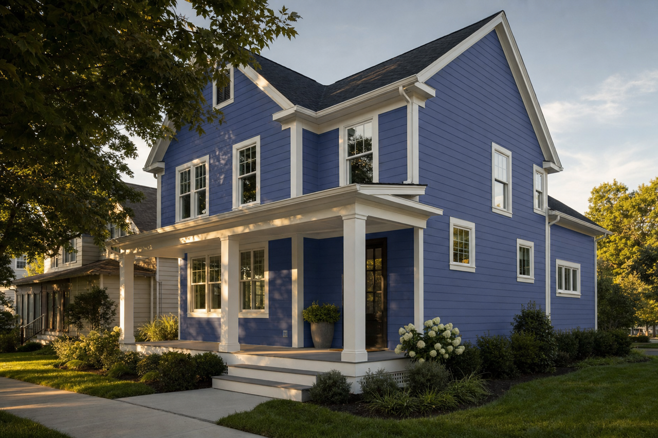 Indigo by Valspar on exterior