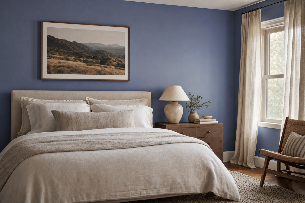 Indigo by Valspar on interiors