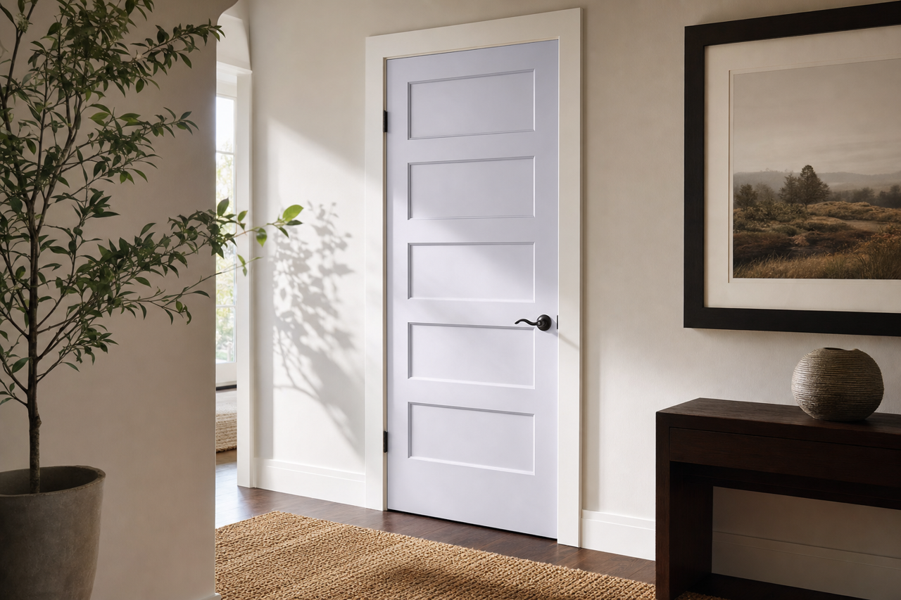 Lilac Whisper by Valspar on interior-doors