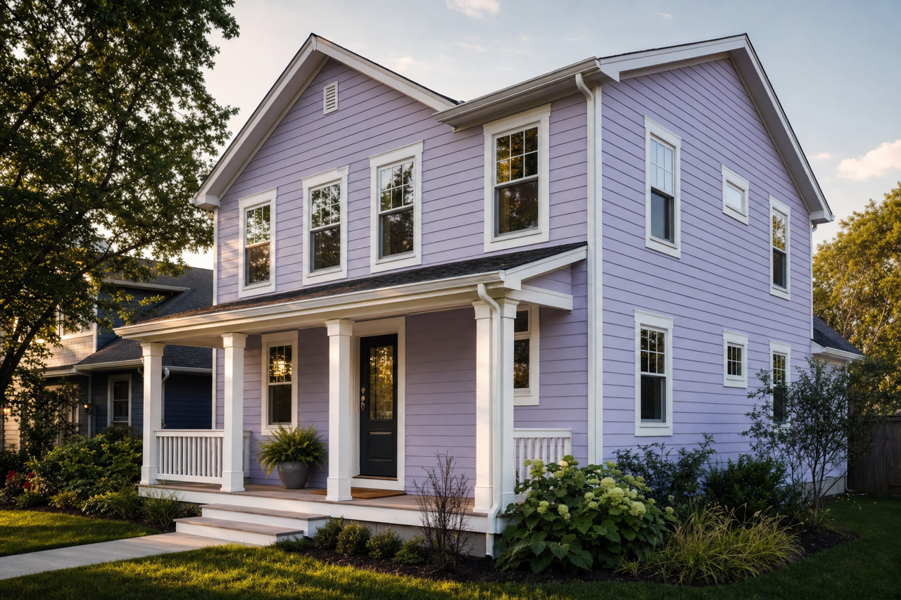 Imperial Lilac by Valspar on exterior