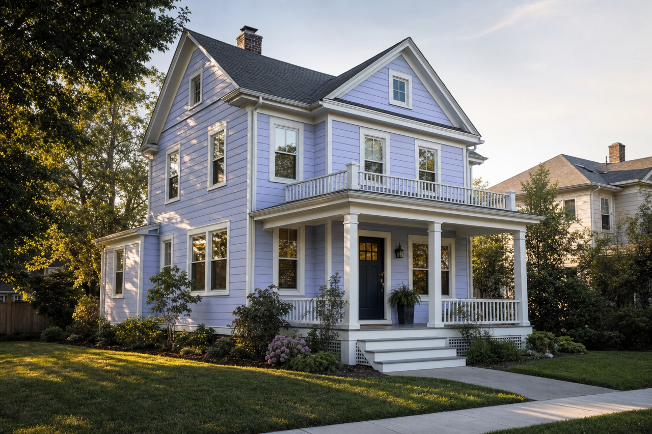 Sassy Violet by Valspar on exterior