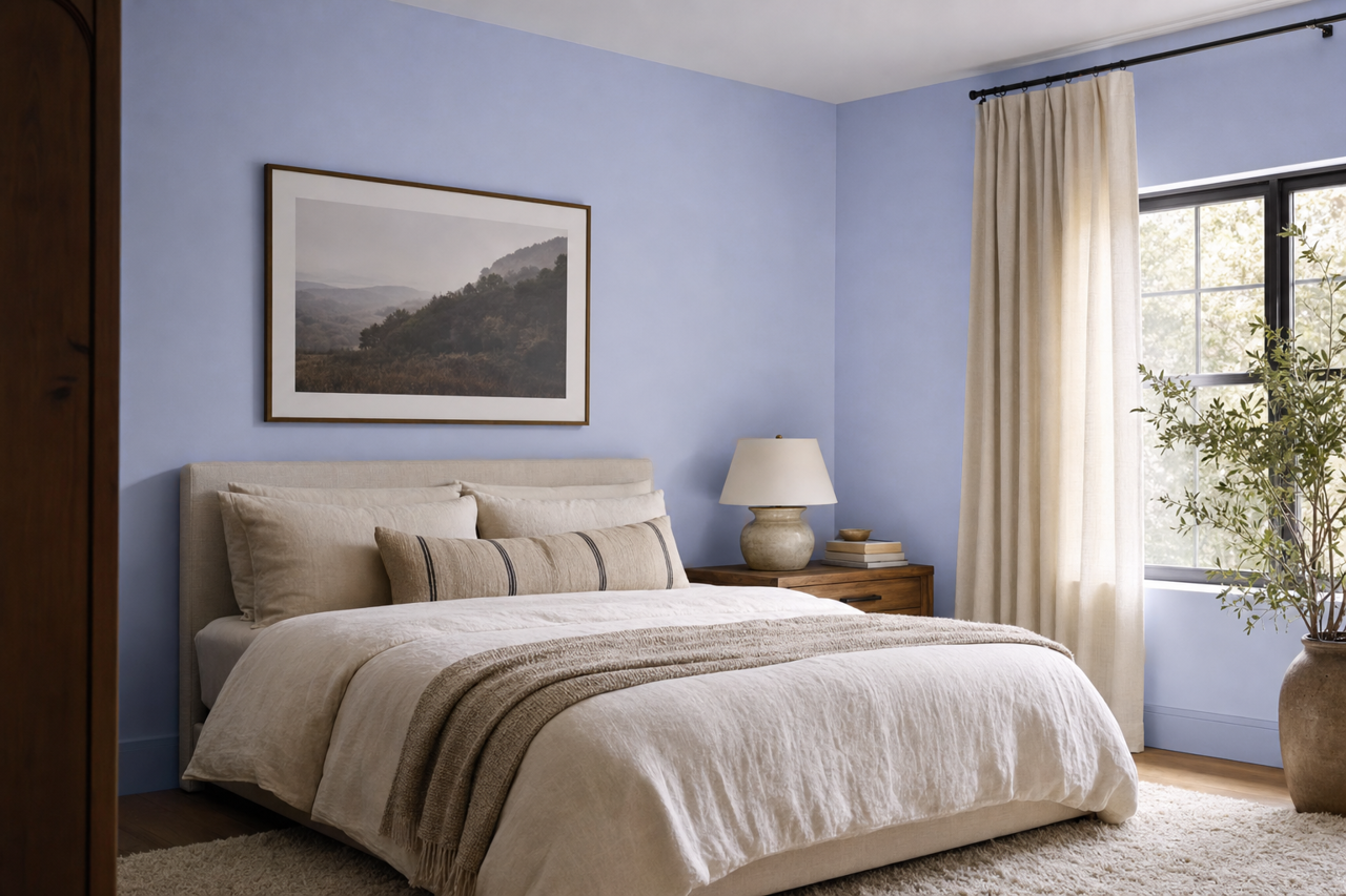 Sassy Violet by Valspar on interiors