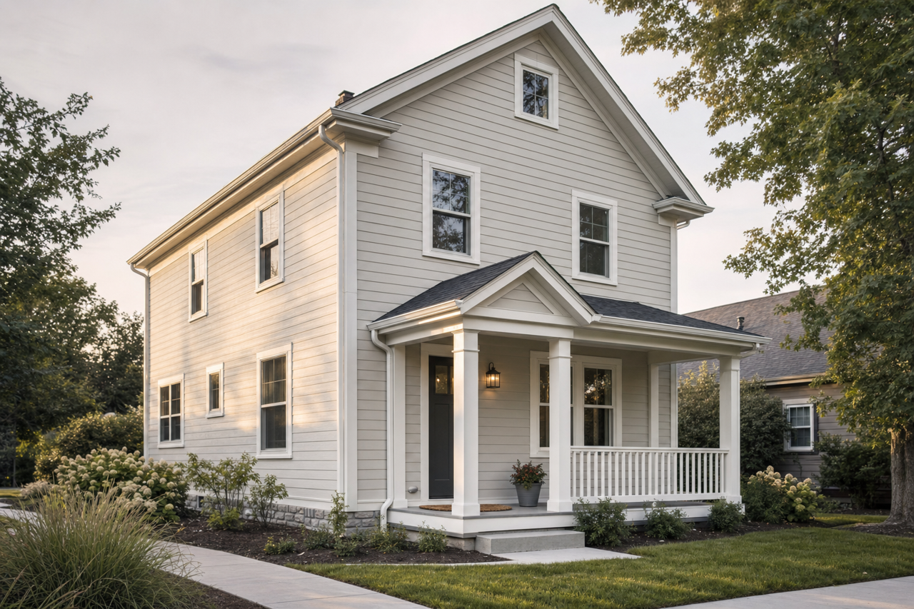 Tempered Gray by Valspar on exterior