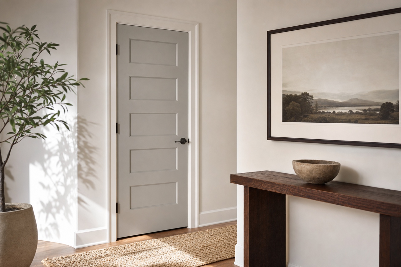 Hazy Stratus by Valspar on interior-doors