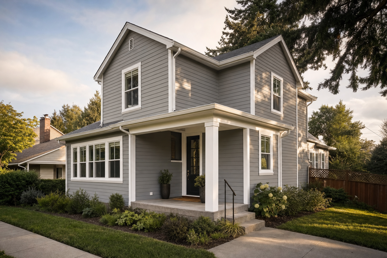 Grey Suit by Valspar on exterior