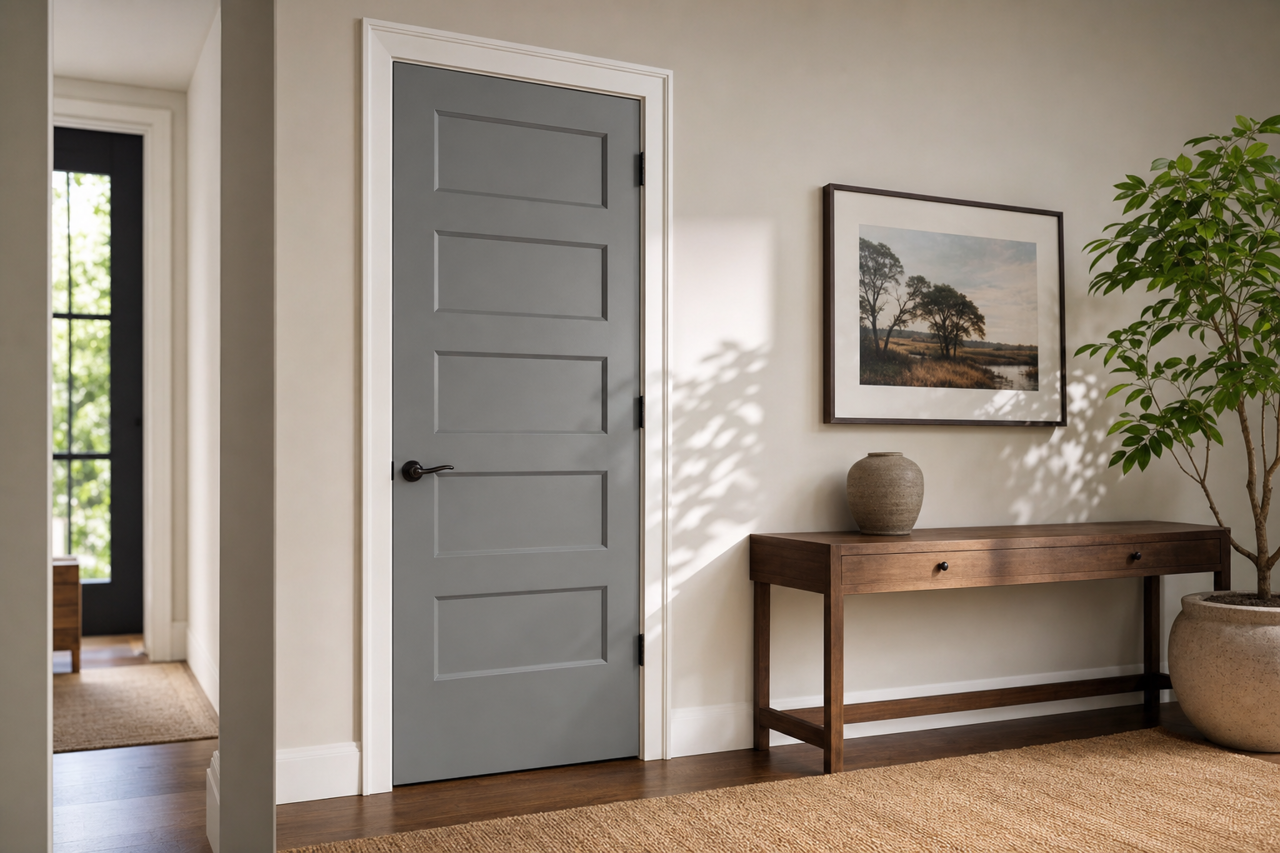 Ocean Storm by Valspar on interior-doors
