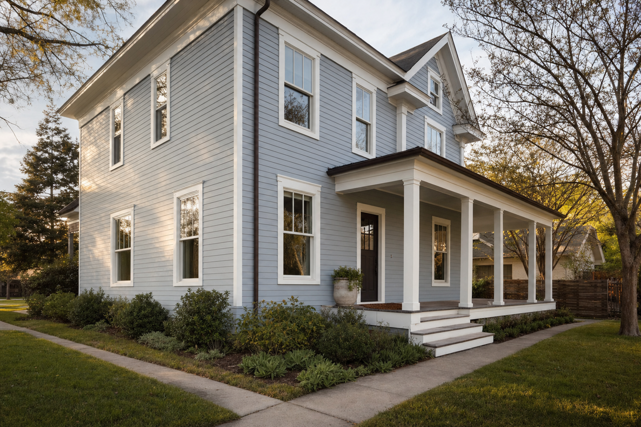 Acier Tint by Valspar on exterior