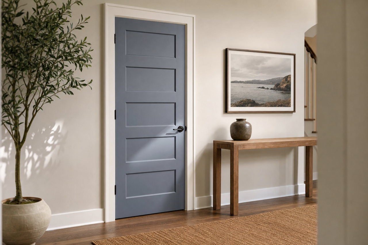 Pacific Coast by Valspar on interior-doors