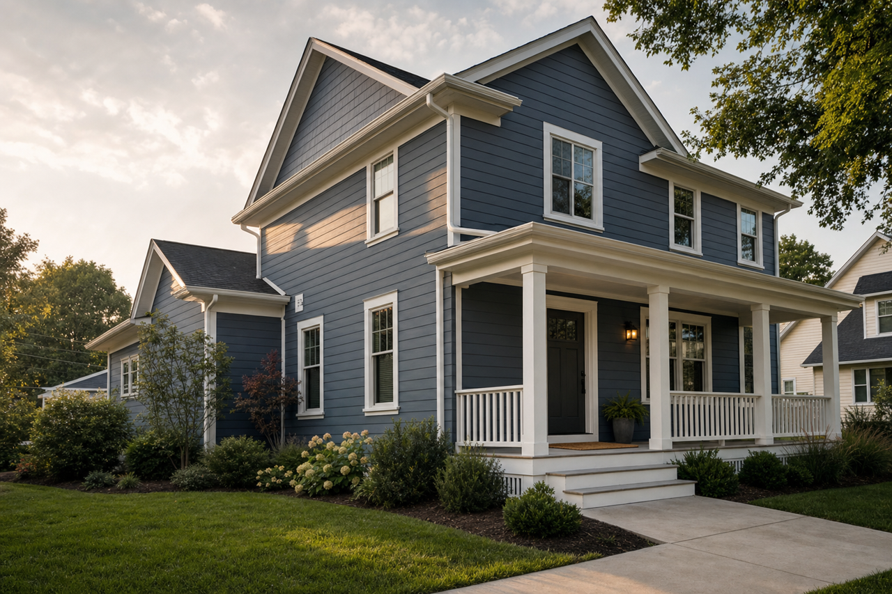 Midnight Shadow by Valspar on exterior