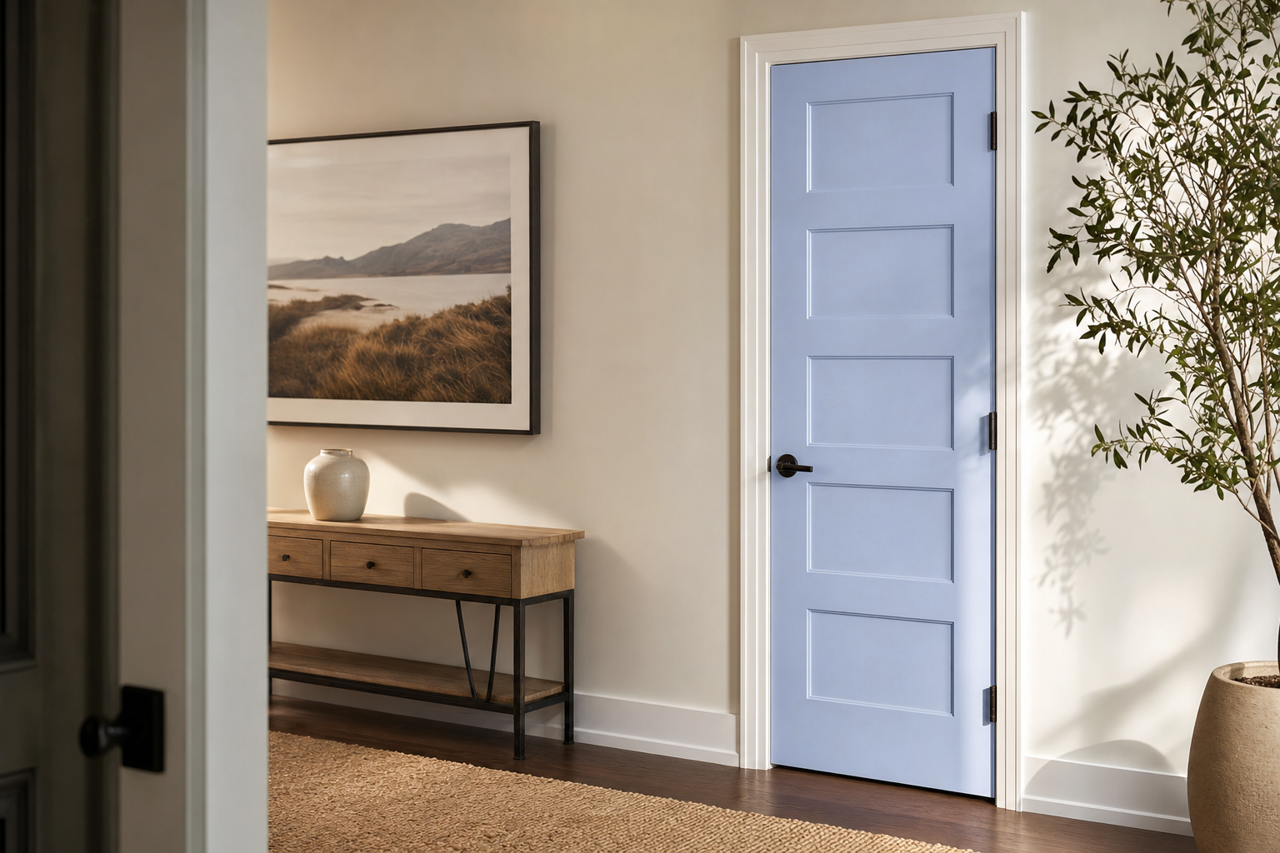 Ticklish by Valspar on interior-doors