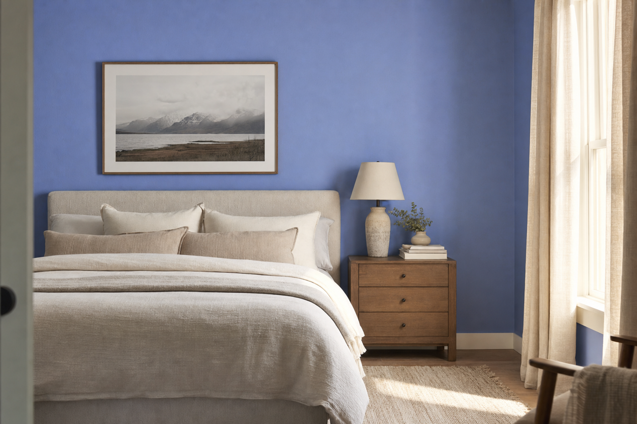 Violet Twist by Valspar on interiors