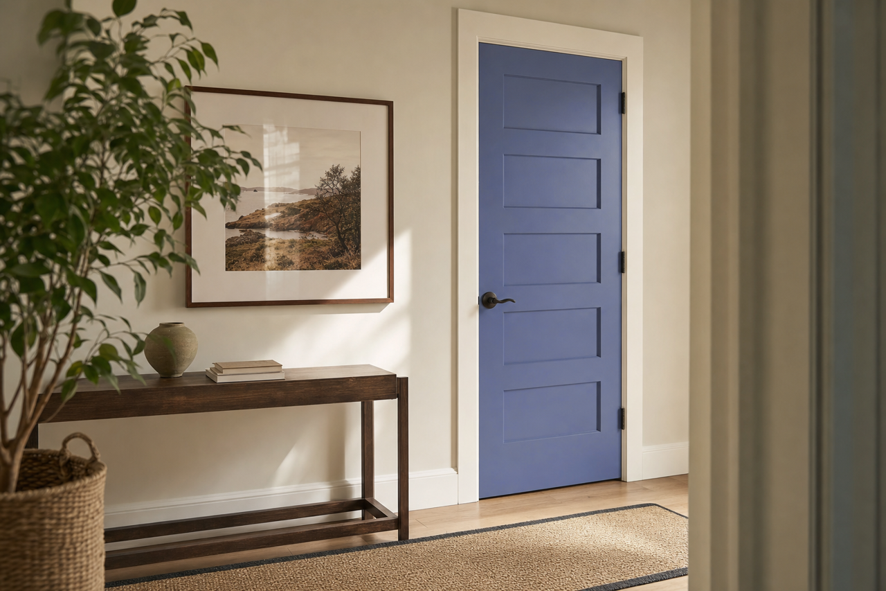 Twinkle Night by Valspar on interior-doors