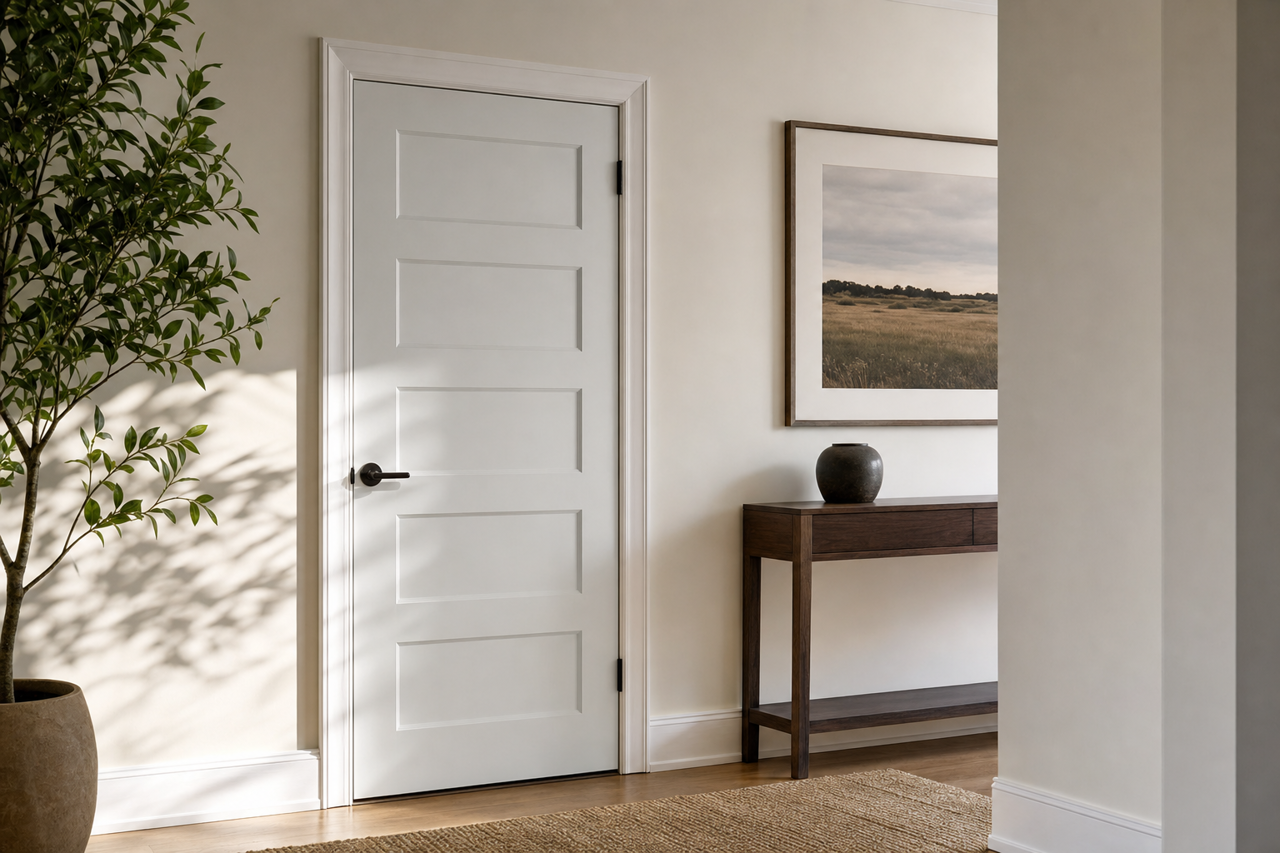 Polar Star by Valspar on interior-doors