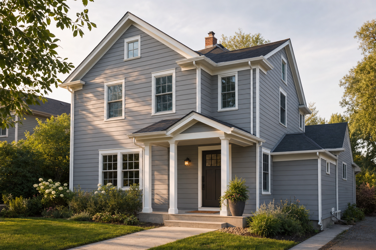 Vessel Gray by Valspar on exterior
