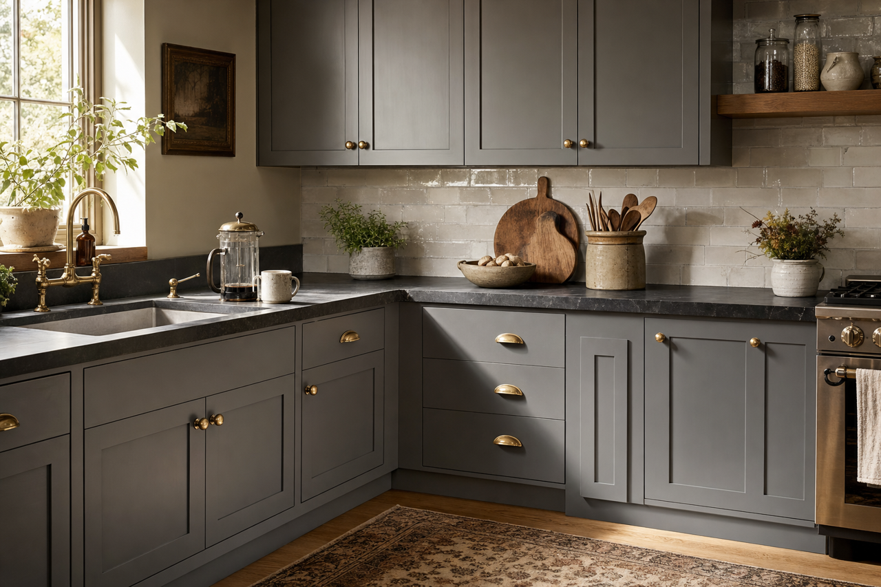 High-Speed Steel by Valspar on cabinets