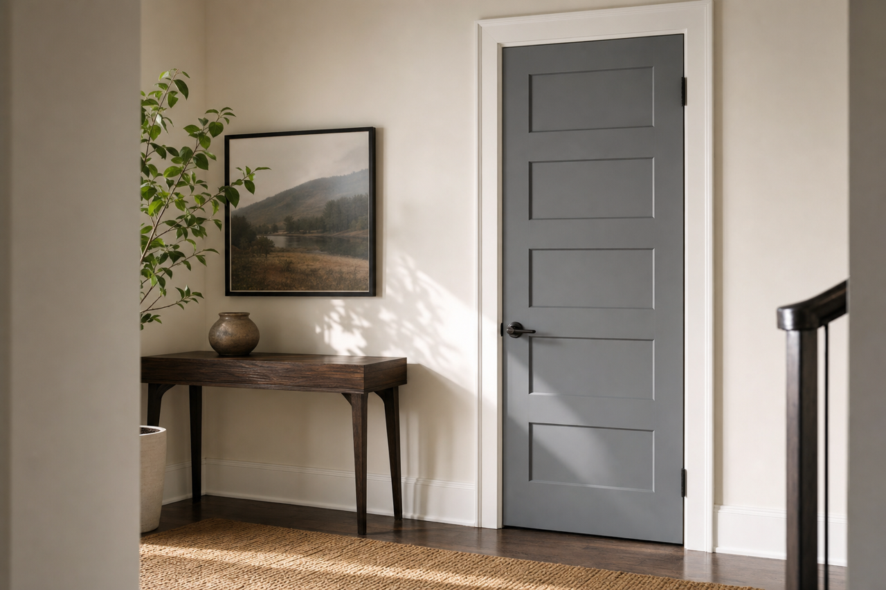 High-Speed Steel by Valspar on interior-doors