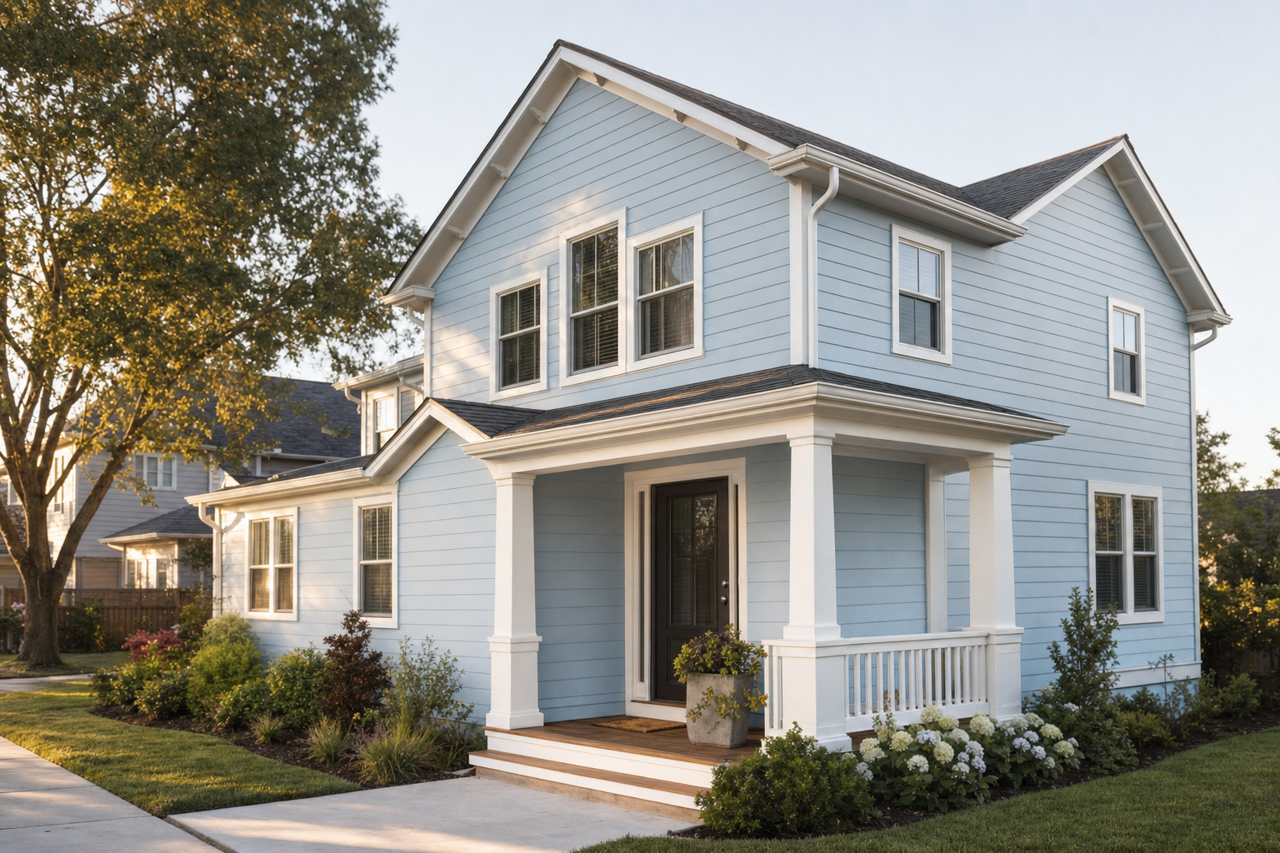 Sailboat by Valspar on exterior