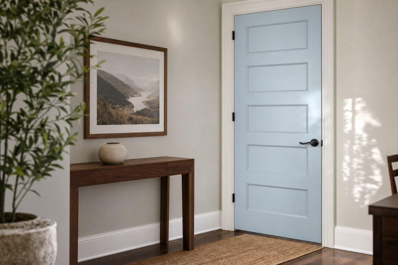 Sailboat by Valspar on interior-doors