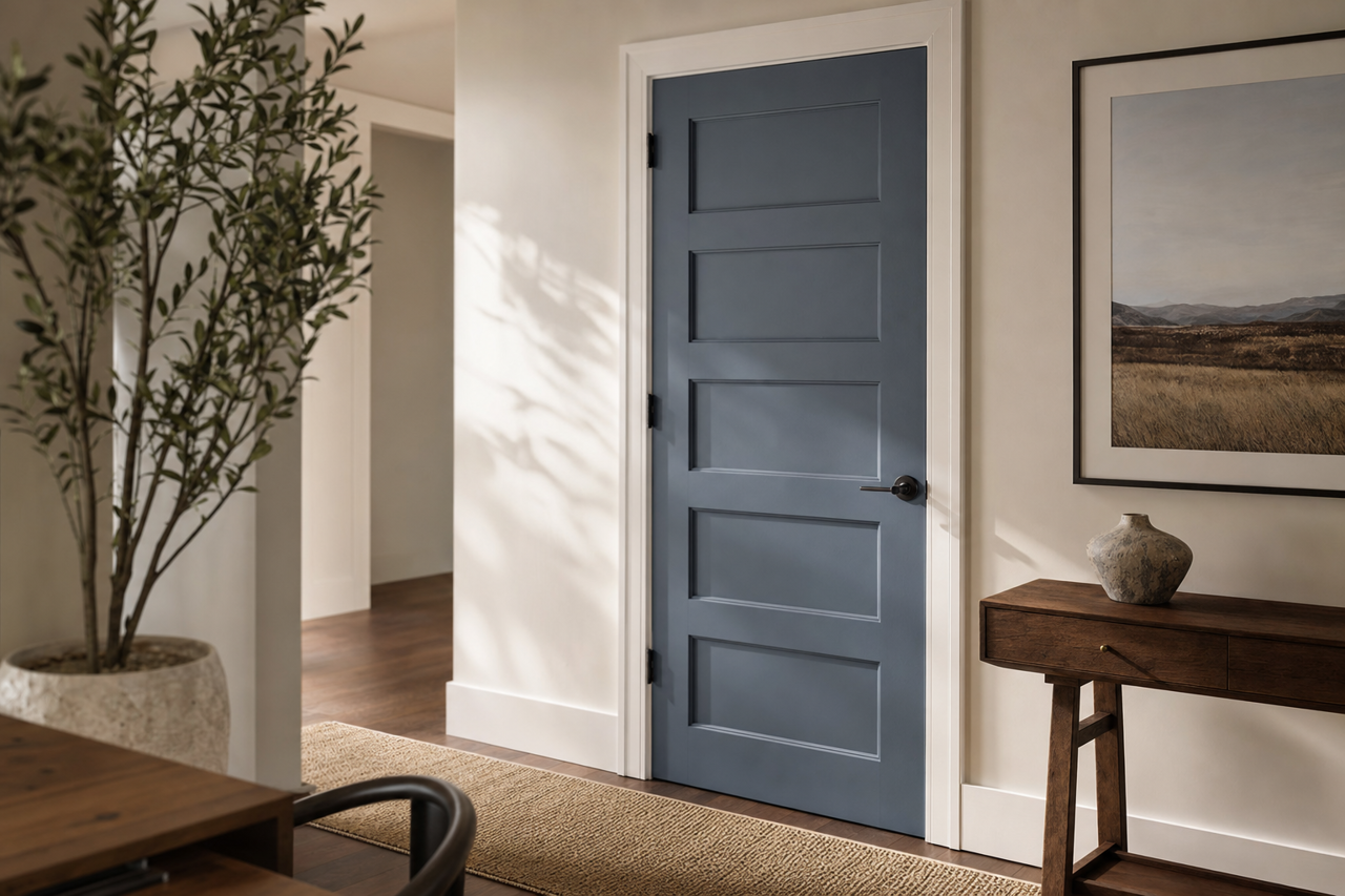 Mountain River by Valspar on interior-doors