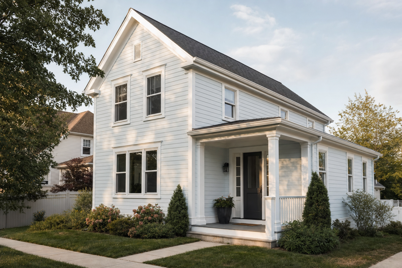 Moonbeam by Valspar on exterior