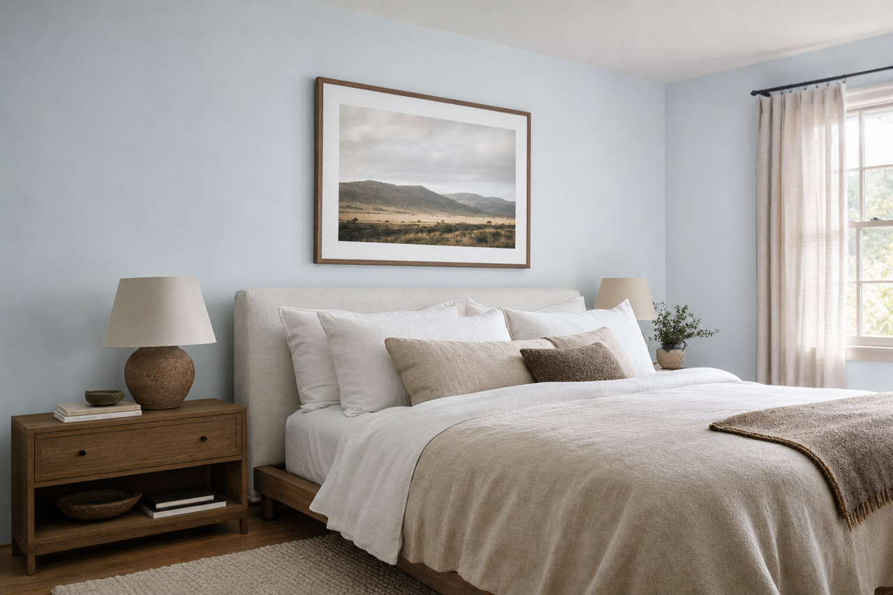 Moonbeam by Valspar on interiors