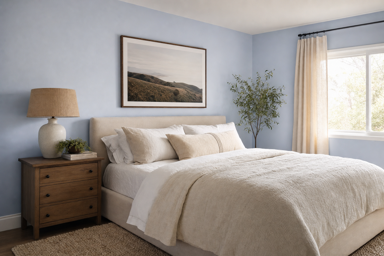 Serenity by Valspar on interiors