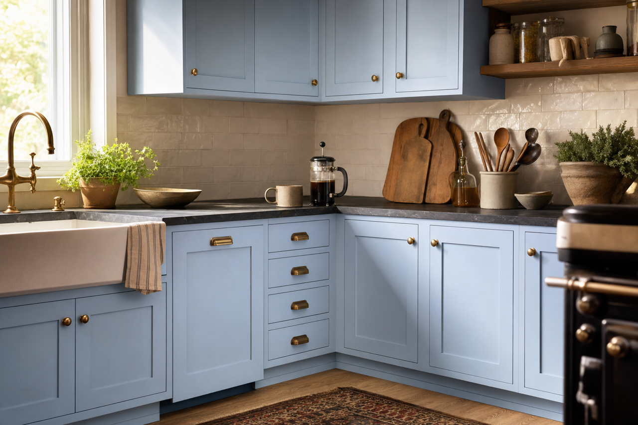 Promise by Valspar on cabinets