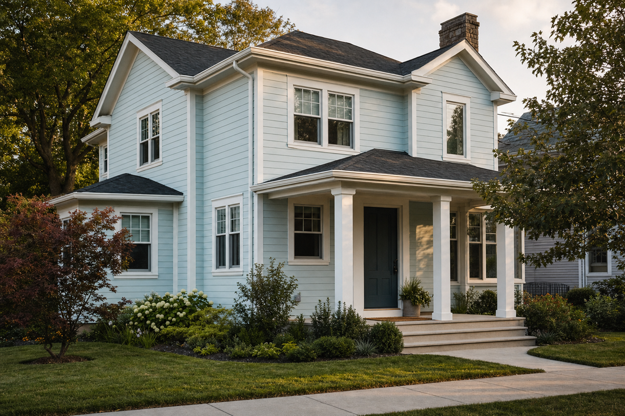 Mountain Pear by Valspar on exterior