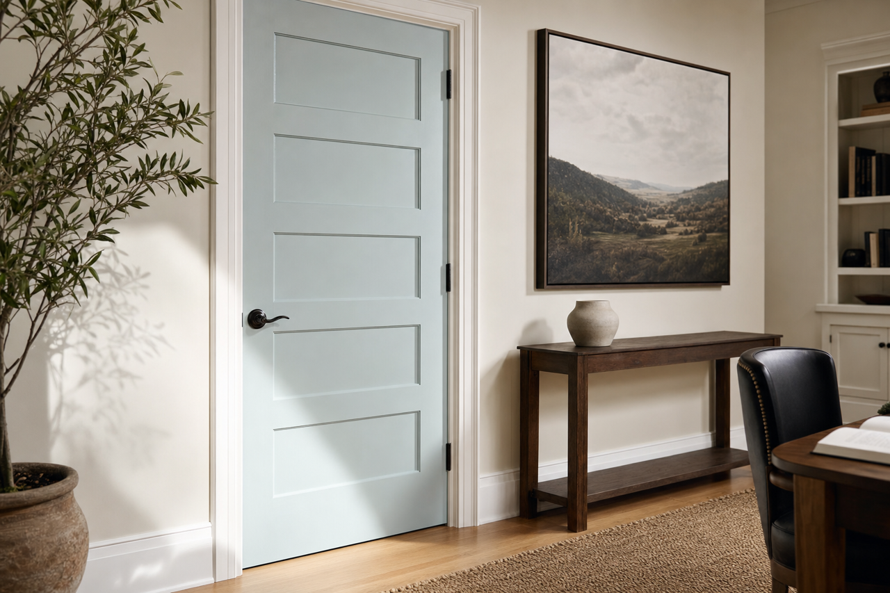 Mountain Pear by Valspar on interior-doors