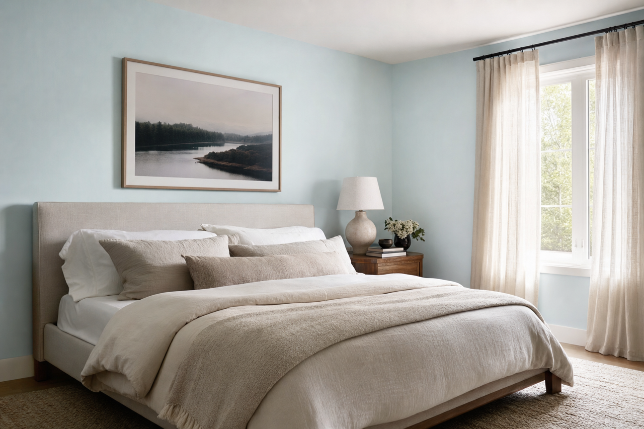Mountain Pear by Valspar on interiors