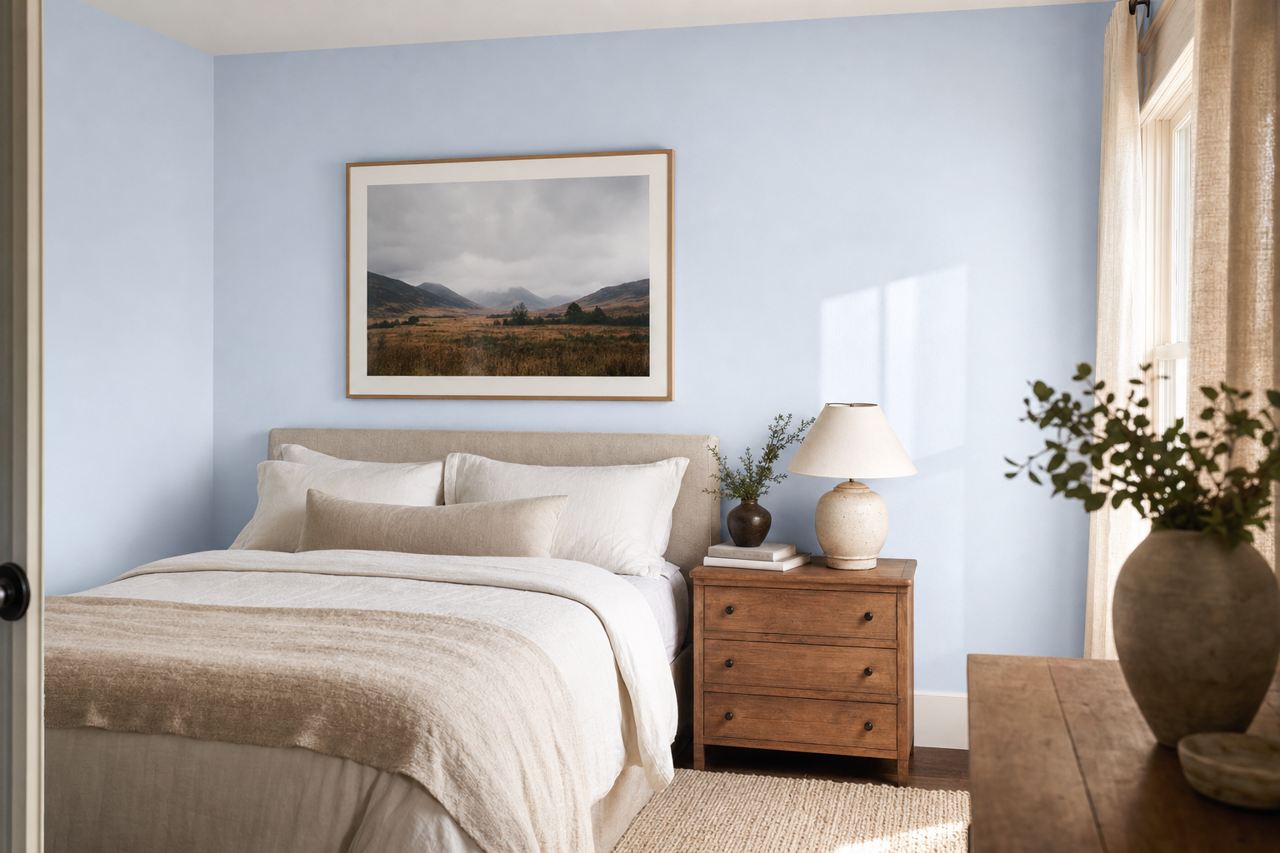 Cool  Hue by Valspar on interiors