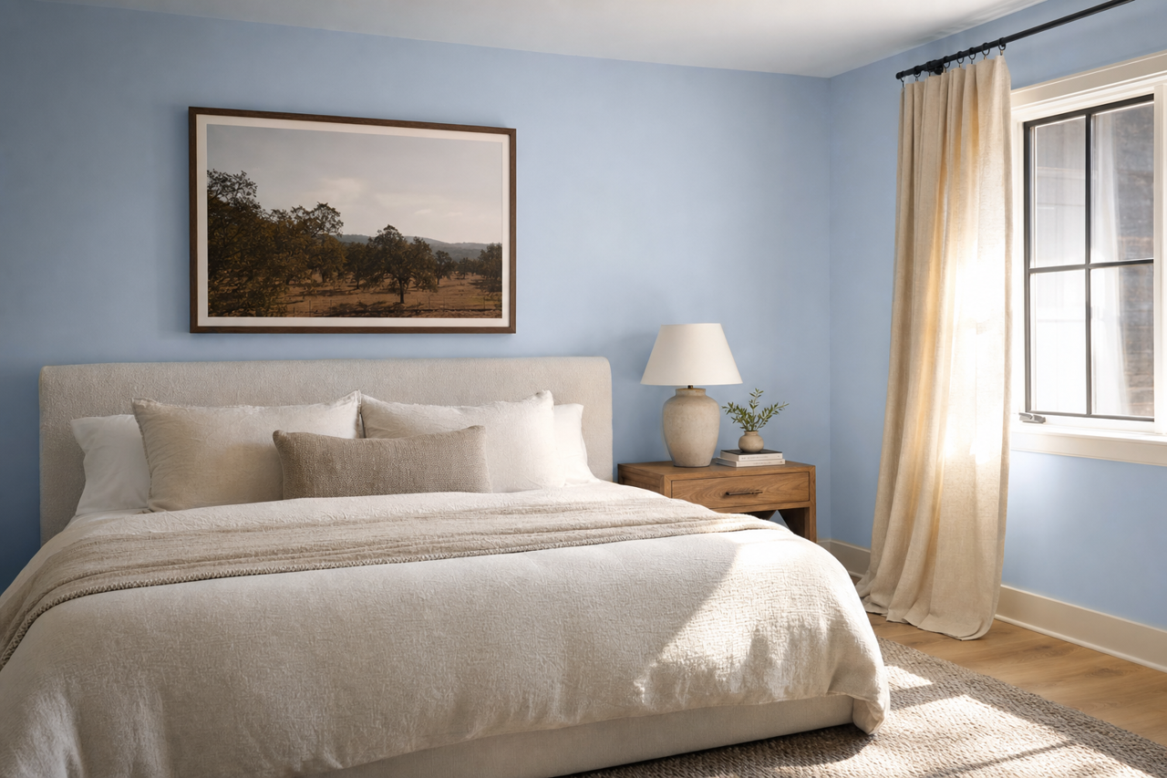 Blue Galaxy by Valspar on interiors