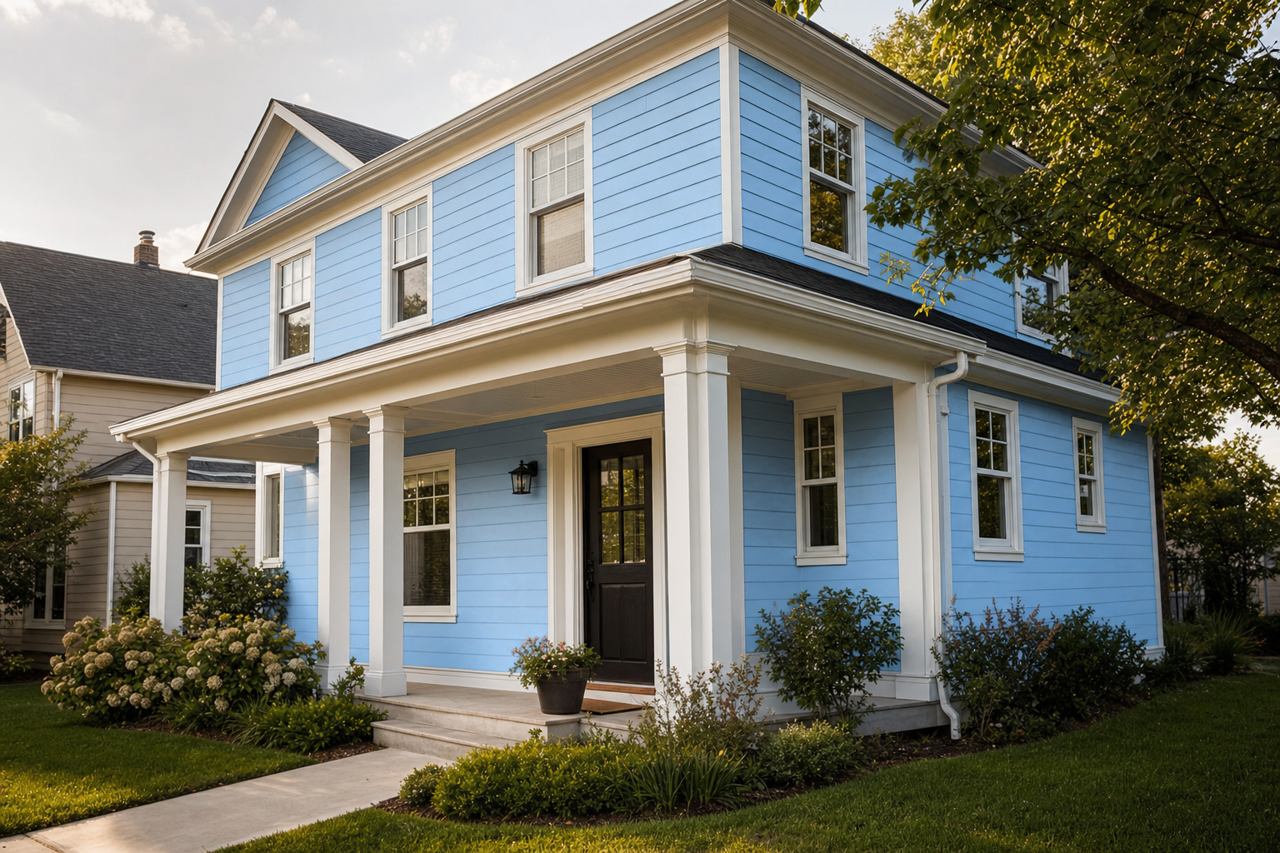 High Seas by Valspar on exterior