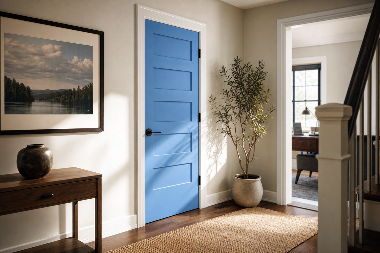 Someday by Valspar on interior-doors