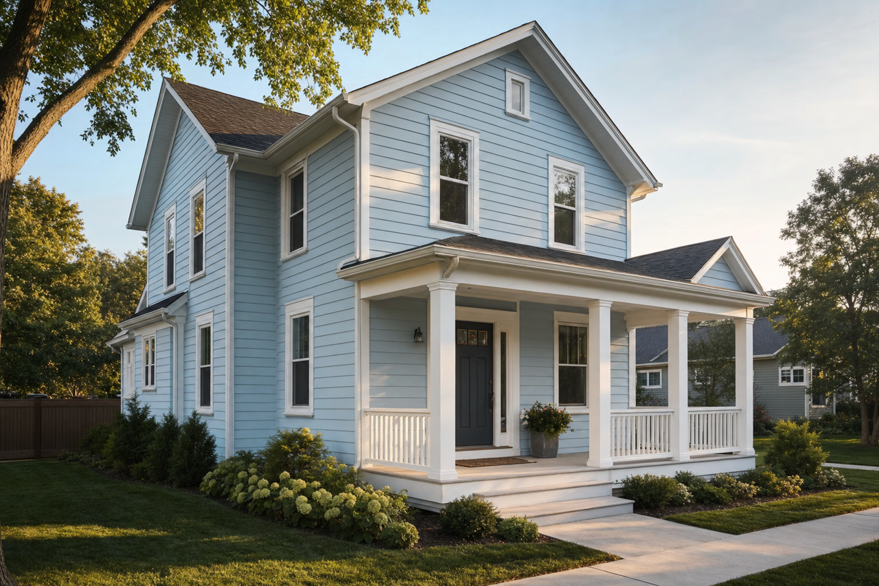 Adrift by Valspar on exterior