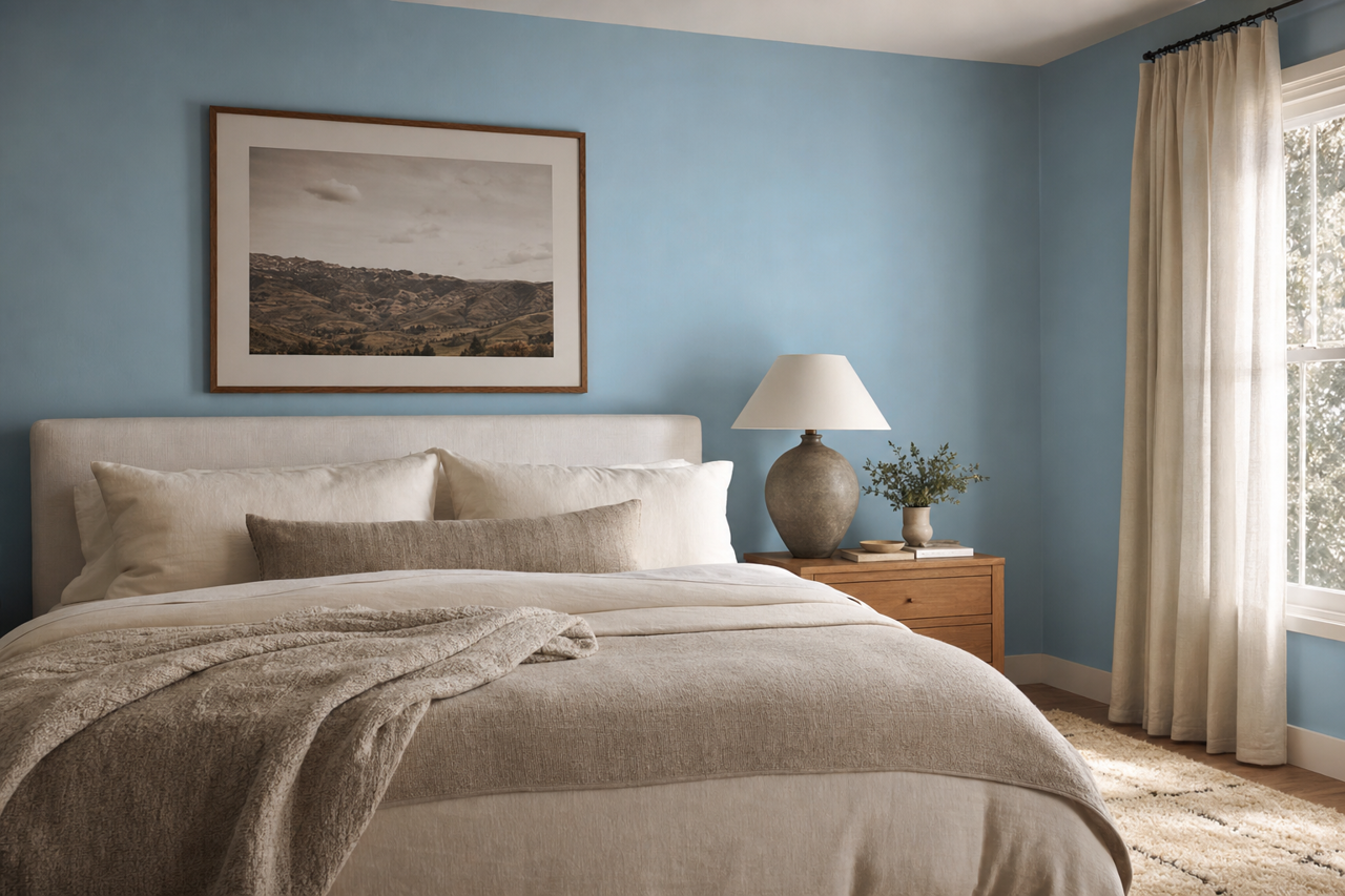 Blue Vault by Valspar on interiors