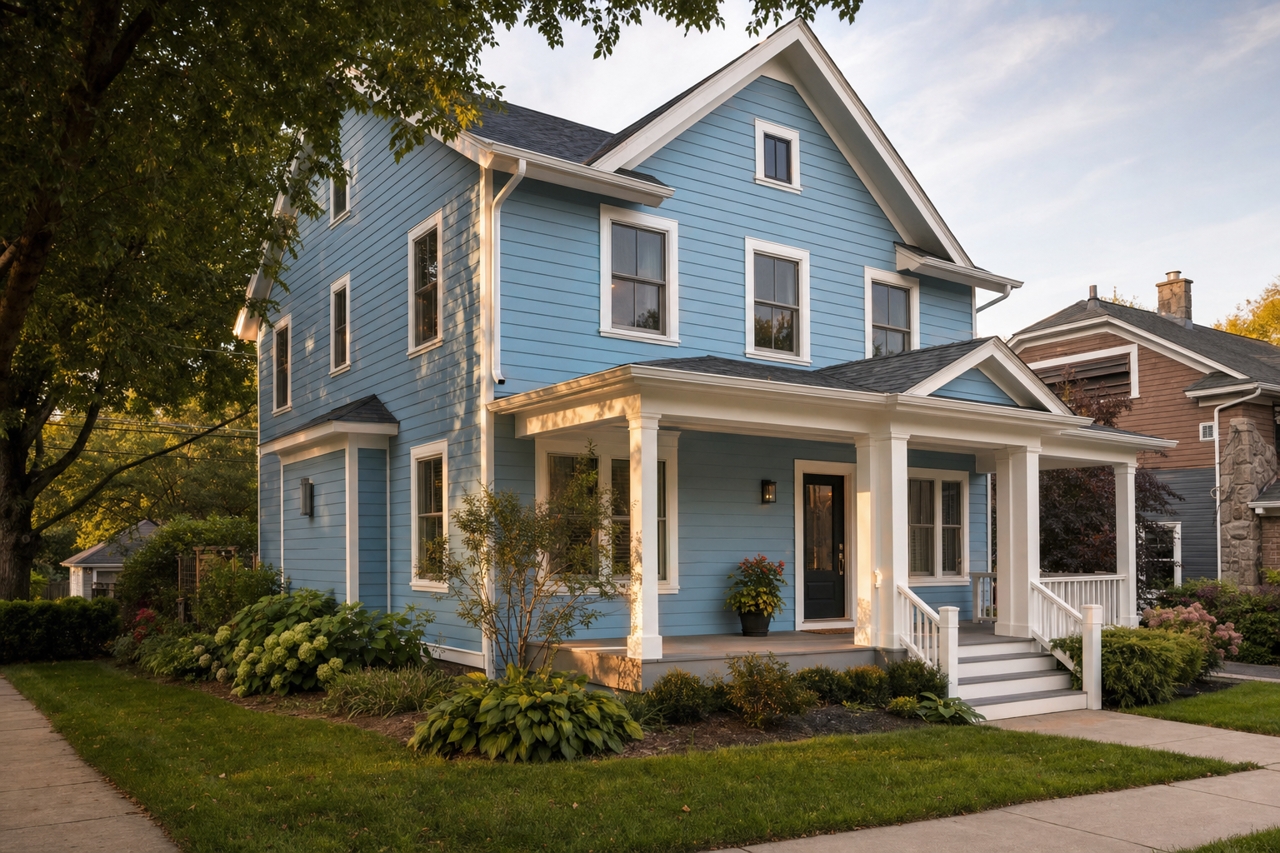 Soft Skies by Valspar on exterior