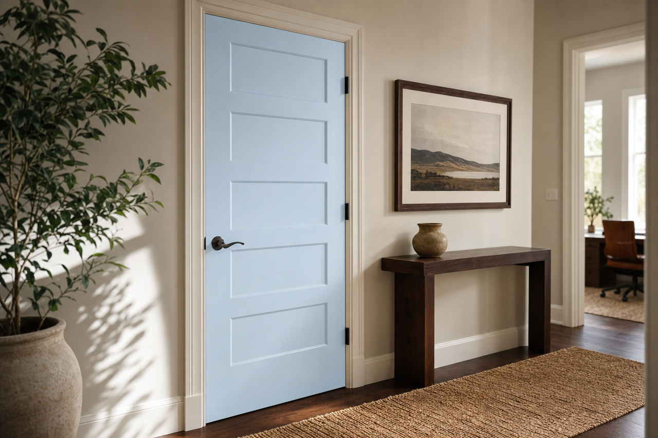 Dewdrop by Valspar on interior-doors