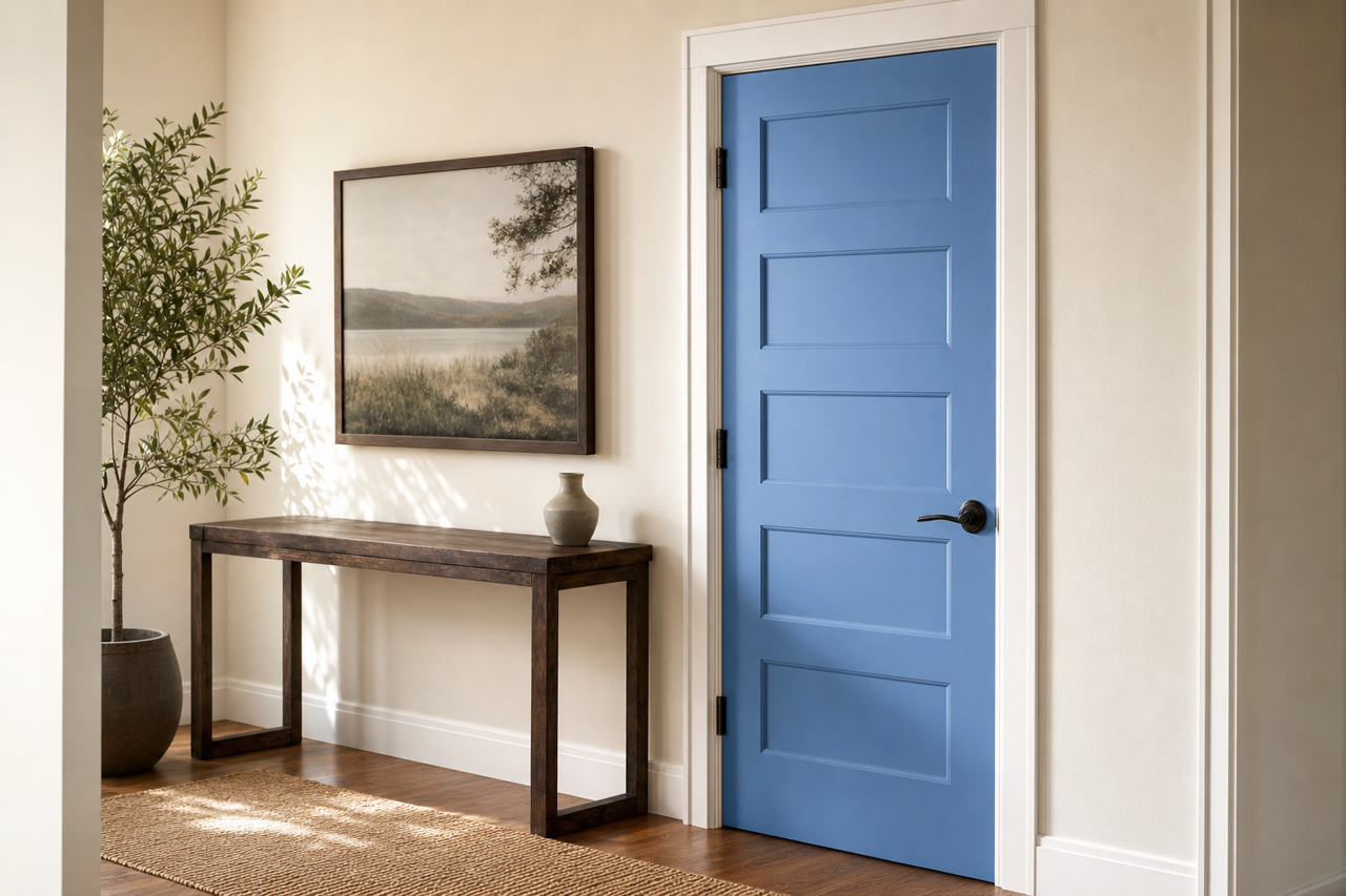 Mountain Lake by Valspar on interior-doors