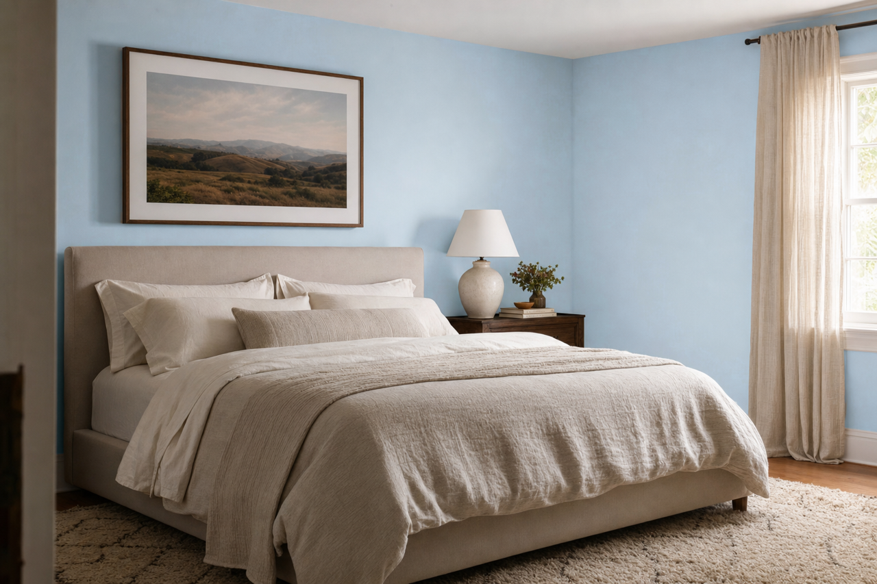 Gentle Wind by Valspar on interiors