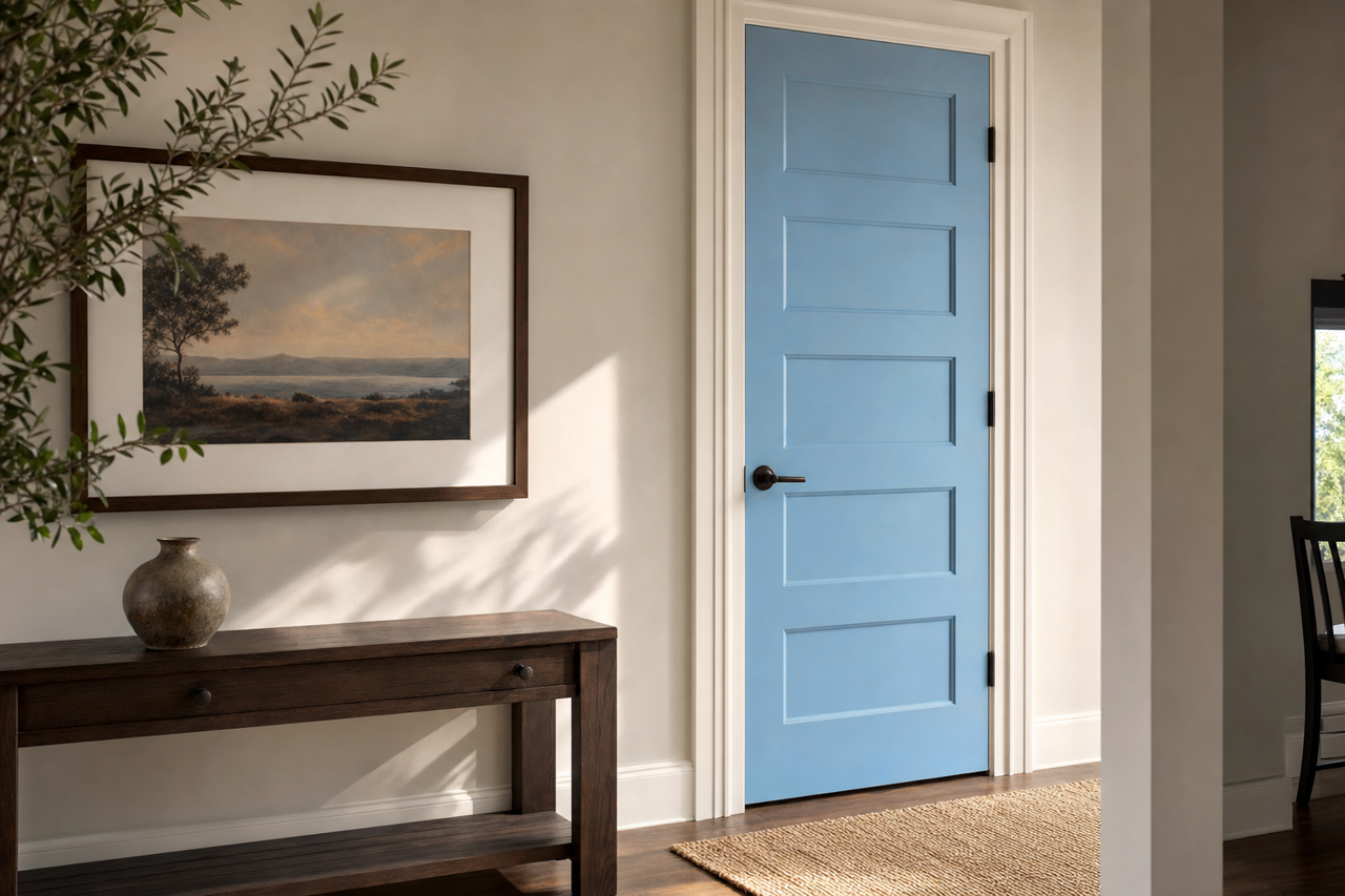 Skyscape by Valspar on interior-doors