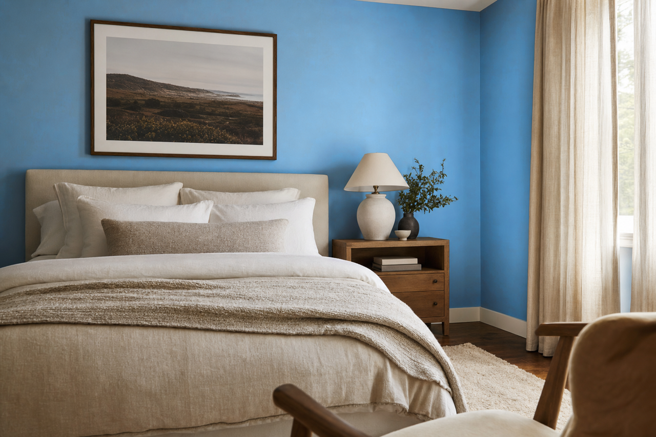 Blue Tango by Valspar on interiors
