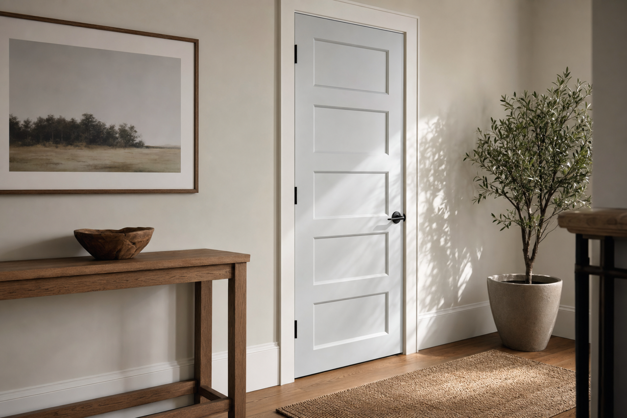 Pelican by Valspar on interior-doors