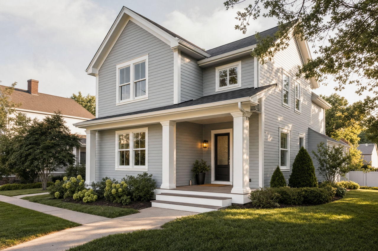 Autumn Fog by Valspar on exterior