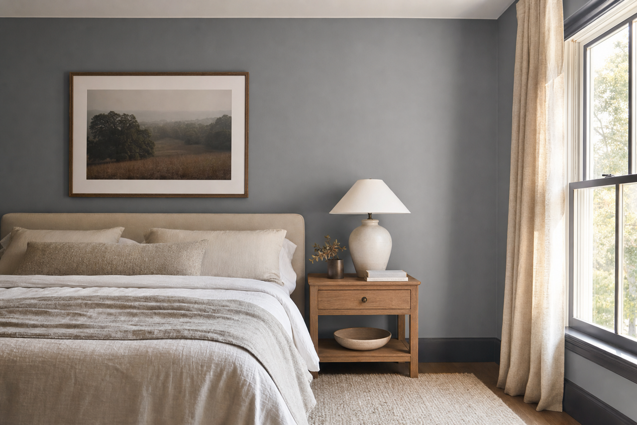 Iron Frost by Valspar on interiors