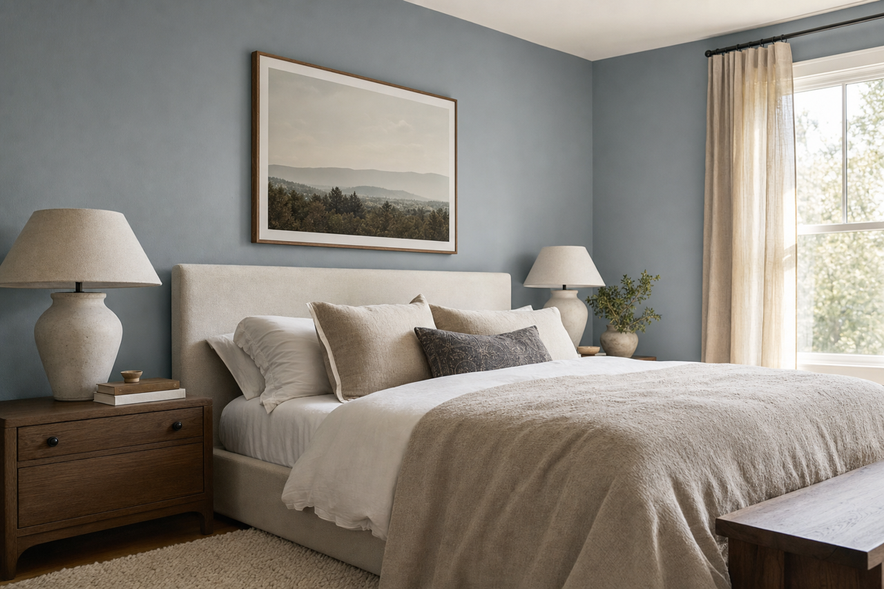 Evening Eclipse by Valspar on interiors