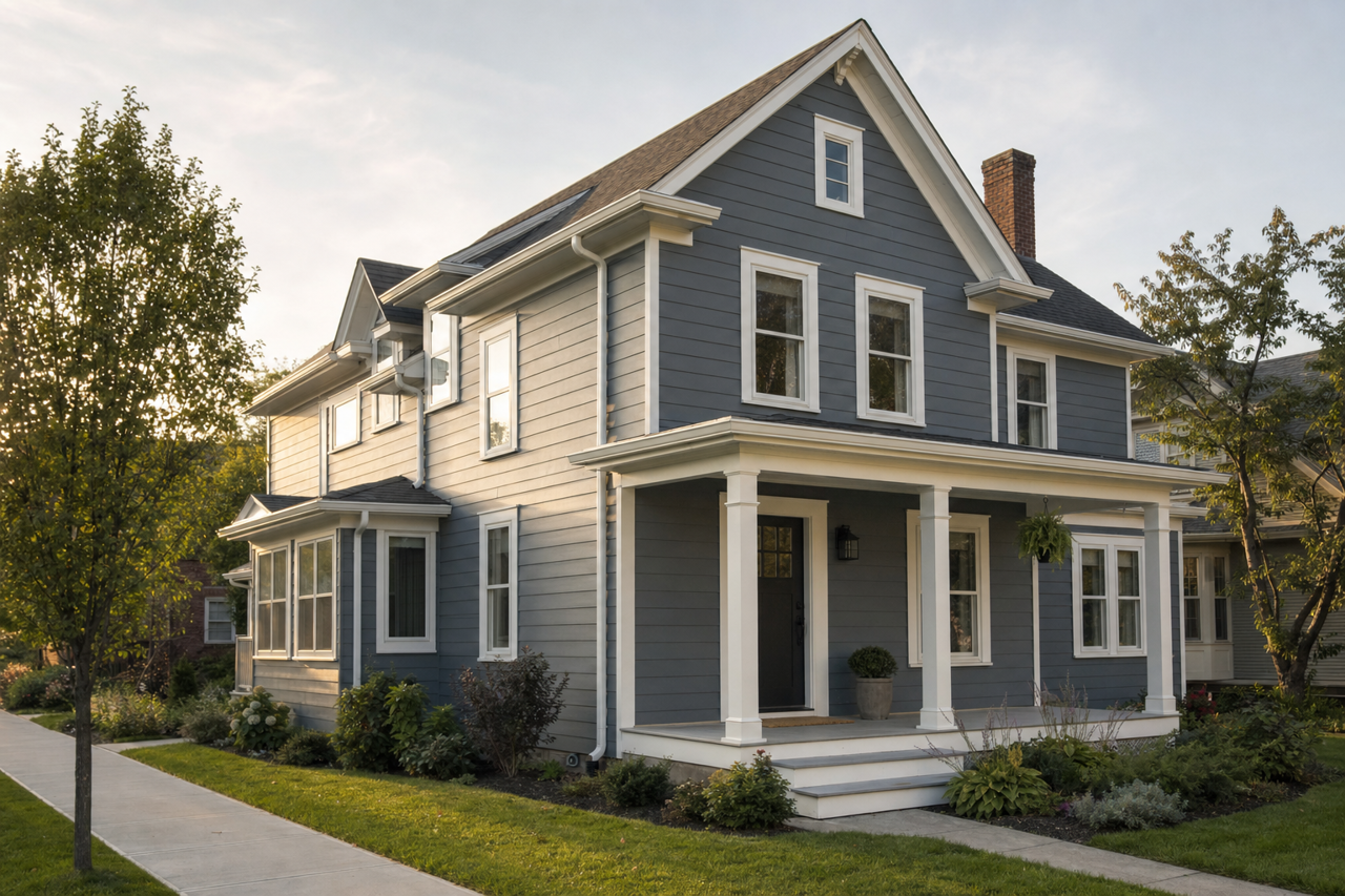 Smoky Pitch by Valspar on exterior