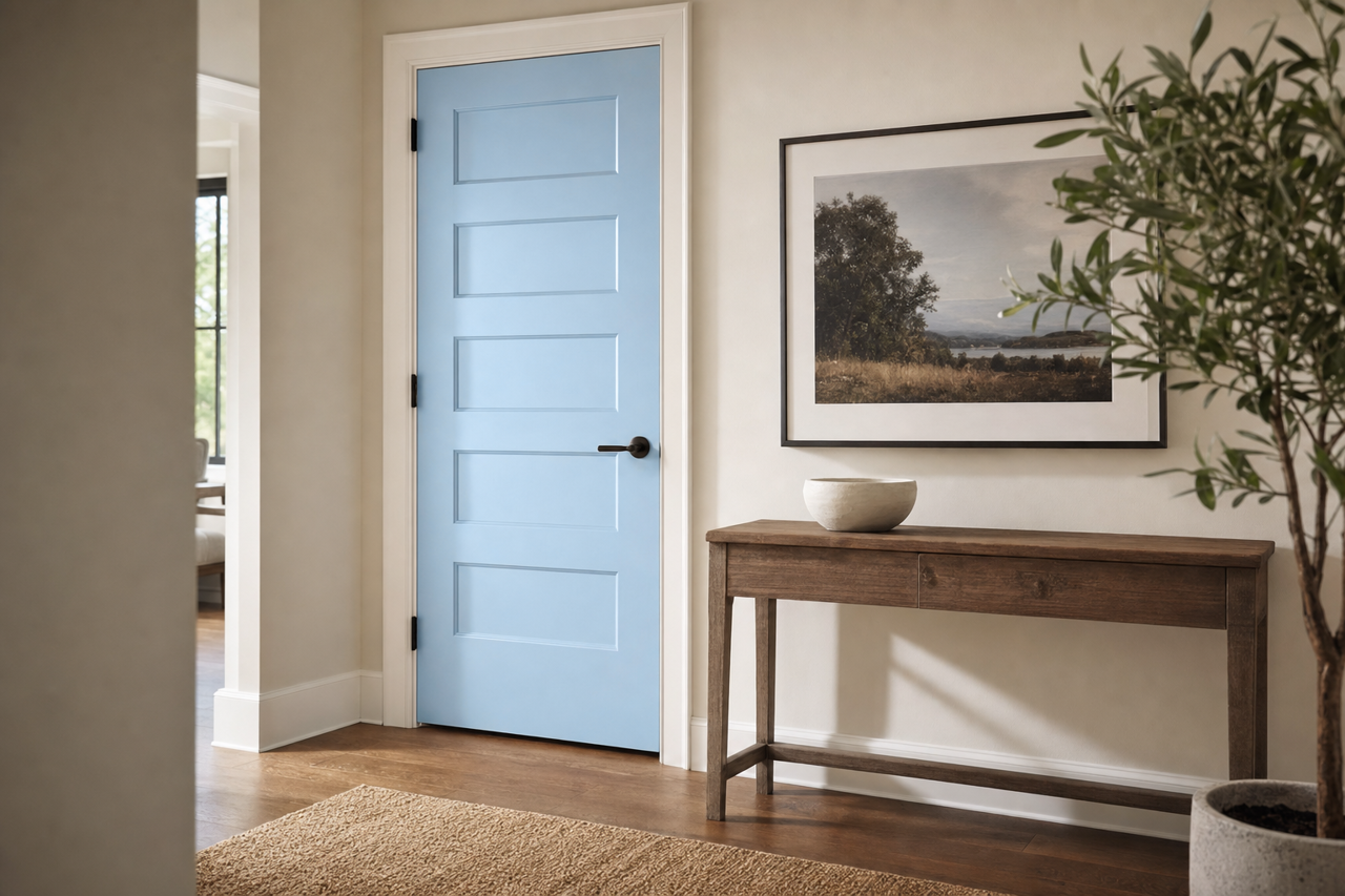 Breezy by Valspar on interior-doors